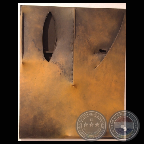 RESTOS DE NAUFRAGIO, 1993 - Lienzo, madera y pintura de FÉLIX TORANZOS